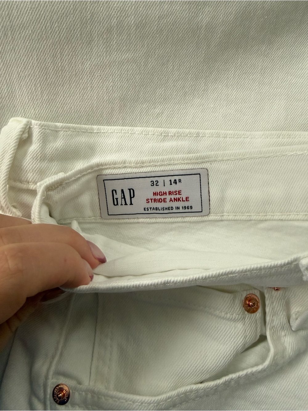 NWT High Rise Stride Wide-Leg Ankle Jeans Gap - Picture 2 of 8
